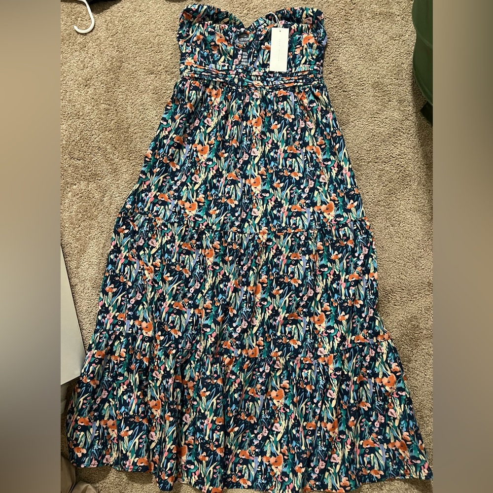 Tropical Flowery Maxi Dress